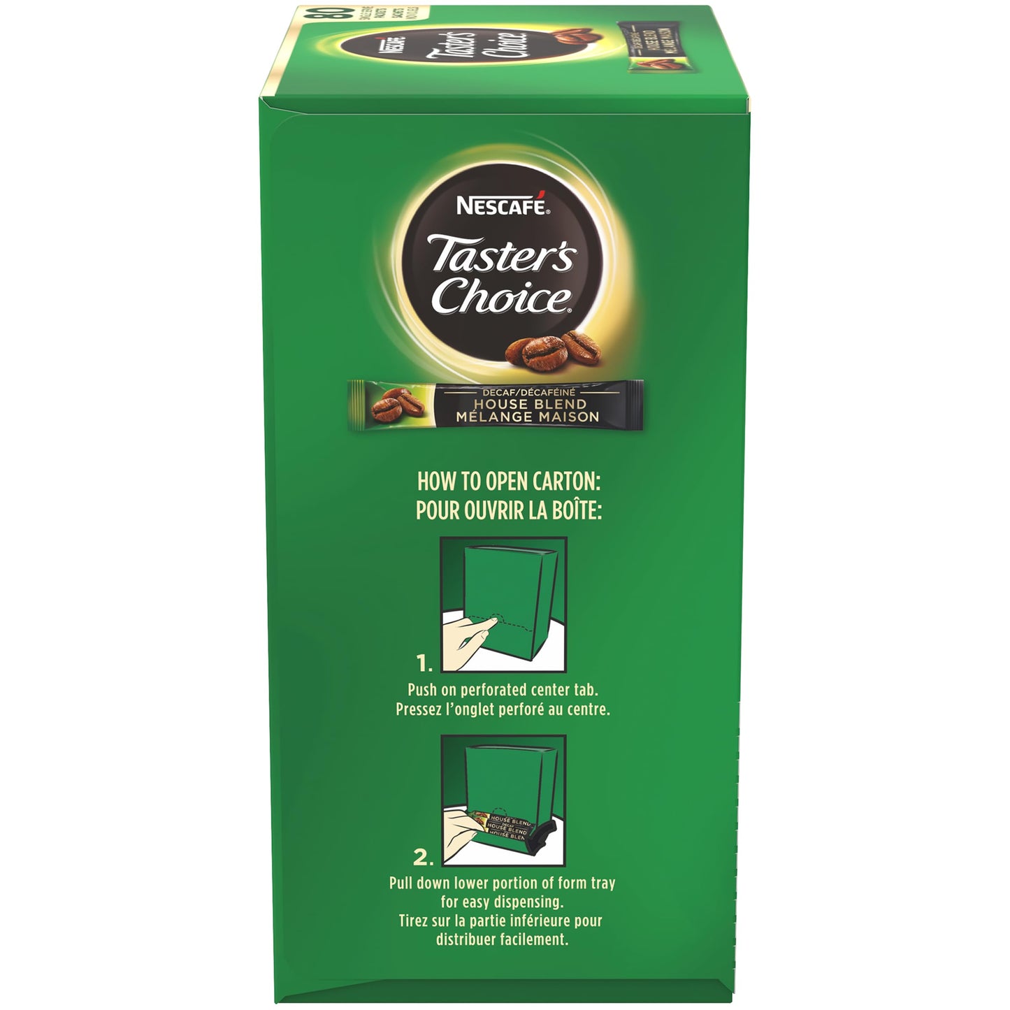 Nescafé Taster's Choice Decaf Instant Coffee Singles, Light Roast, 1.7g (80 Packets)
