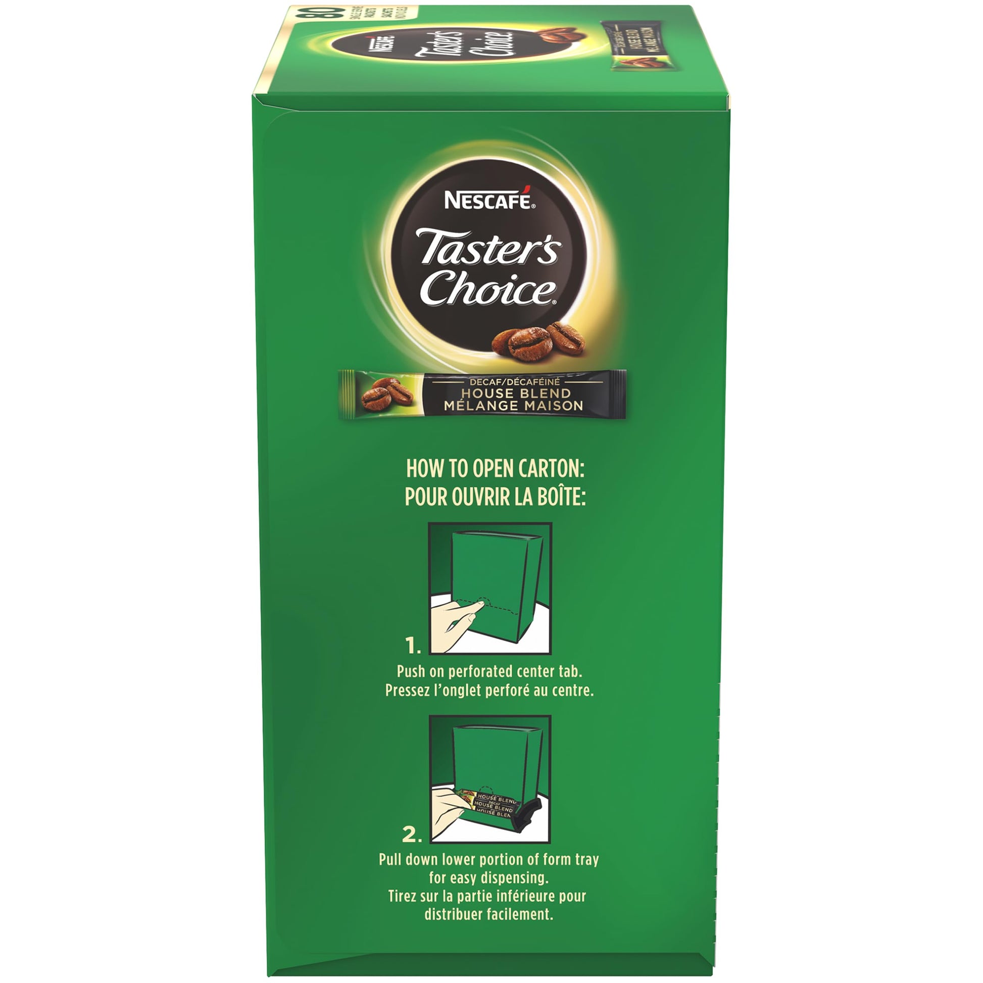 Nescafé Taster's Choice Decaf Instant Coffee Singles, Light Roast, 1.7g (80 Packets)