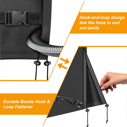 Kipiea Heavy Duty Air Conditioner Cover for Outside Units, Windproof, Anti-UV, Tear & Fade Resistant AC Cover for Winter (34" W x 34" D x 38" H) 🍁 All In One Marketplace Canada