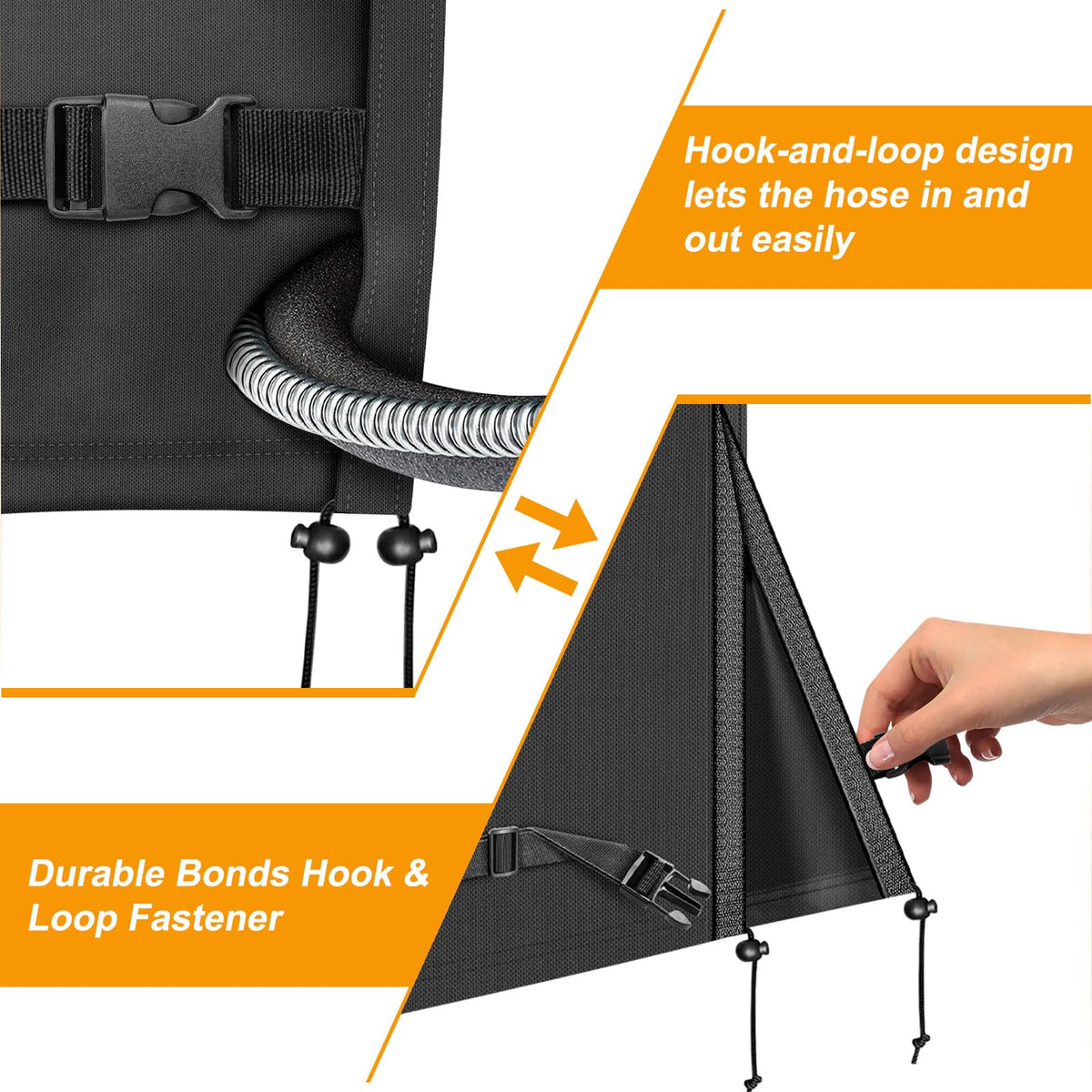 Kipiea Heavy Duty Air Conditioner Cover for Outside Units, Windproof, Anti-UV, Tear & Fade Resistant AC Cover for Winter (28" W x 28" D x 30" H) 🍁 All In One Marketplace Canada