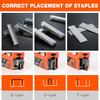 ValueMax Staple Gun Kit, 3-in-1 Stapler with 3000 Staples for Furniture, Wood, Cable, DIY, Craft, Canvas ValueMax
