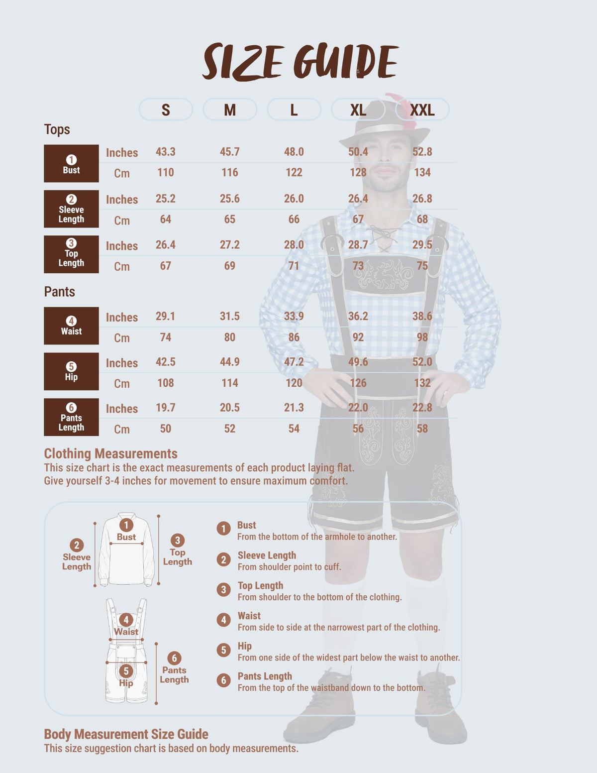 Spooktacular Creations Bavarian Oktoberfest Costume Lederhosen Men-L 🍁 All In One Marketplace Canada