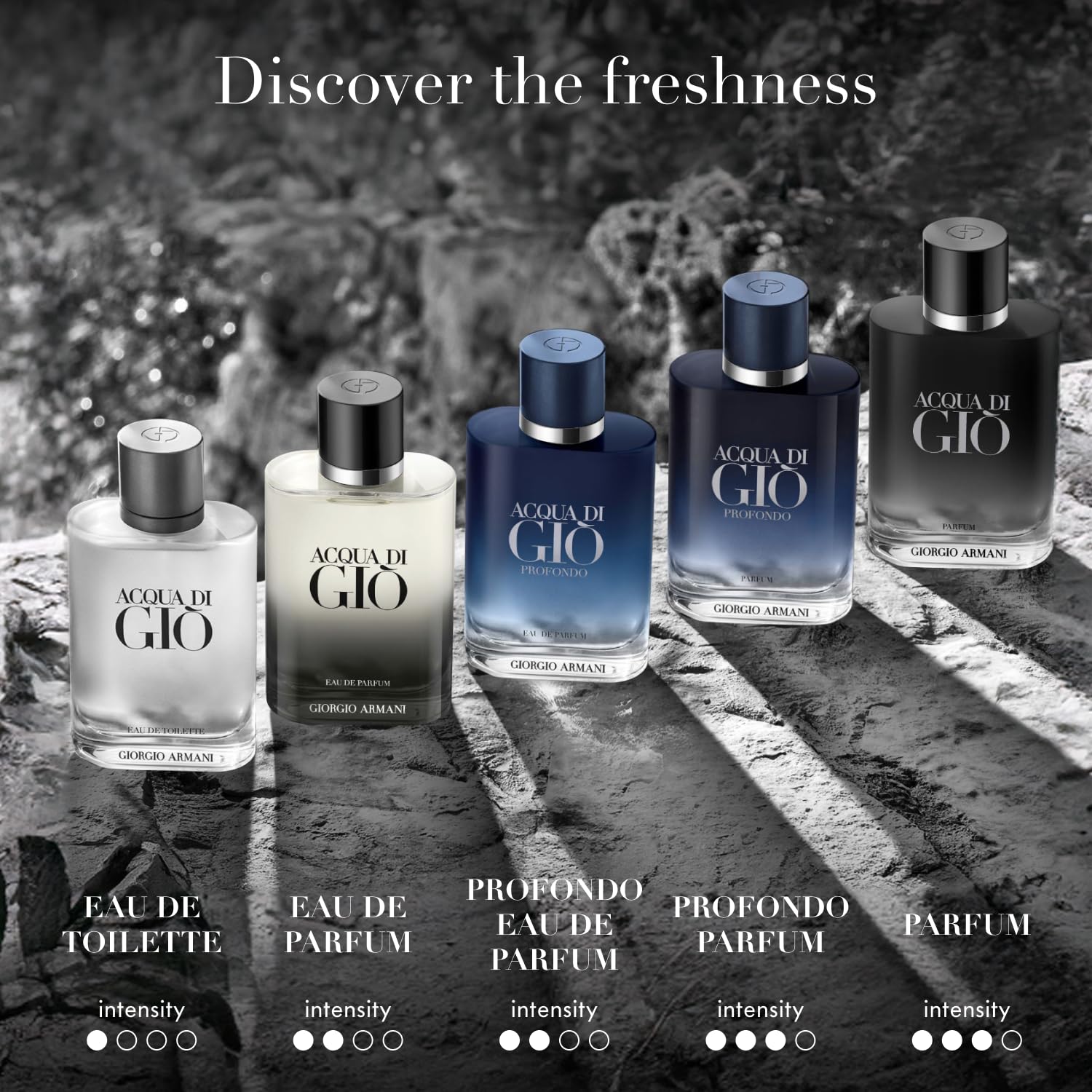 Armani beauty - Acqua di Gio - Eau de Toilette - Cologne for Men - Long Lasting Fragrance with Bergamot notes, Jasmine, White Musks, Patchouli & Cedarwood – 3.3 Fl Oz - Available at All In One Marketplace Canada