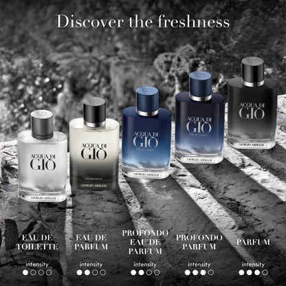 Armani beauty - Acqua di Gio - Eau de Toilette - Cologne for Men - Long Lasting Fragrance with Bergamot notes, Jasmine, White Musks, Patchouli & Cedarwood – 3.3 Fl Oz - Available at All In One Marketplace Canada