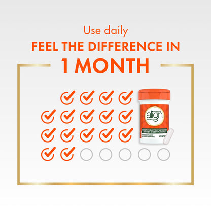 Align Probiotic Digestive Support Advanced Capsules for Woman and Men, Helps Relieve Symptoms of Irritable Bowel Syndrome (IBS) such as Bloating, Gas, and Abdominal Discomfort, 42 Capsules - Available at All In One Marketplace Canada