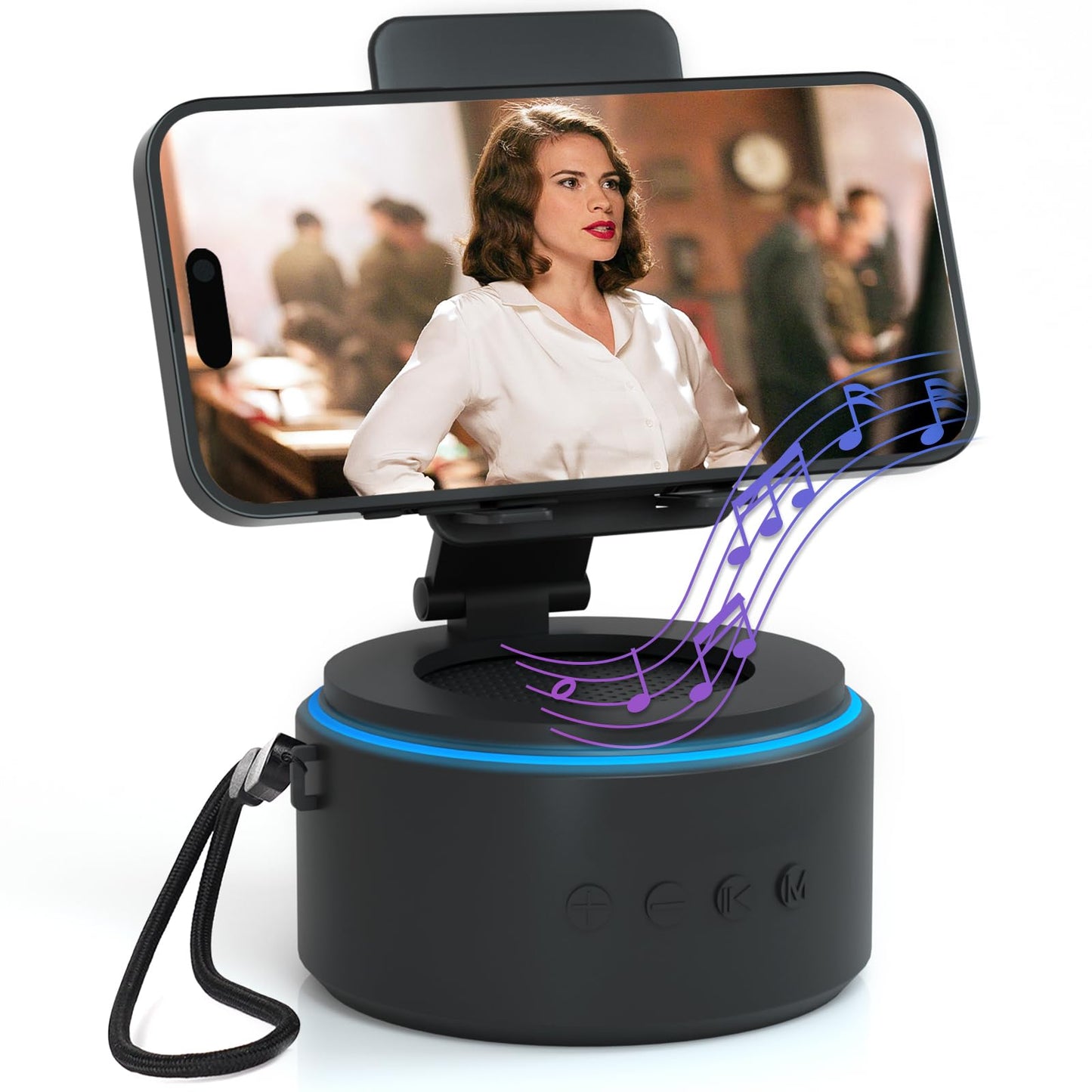 ZAPUVO Gifts for Men Dad, Bluetooth Speaker with Phone Stand, Christmas Anniversary for Men - Birthday Gifts for Him Husband Boyfriend, Wireless Speaker Phone Holder for Home Office Desk Use - Available at All In One Marketplace Canada