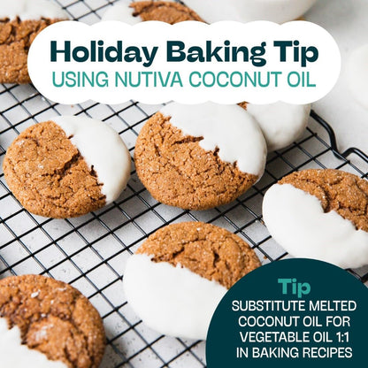 Nutiva Organic Cold-Pressed Virgin Coconut Oil, 1.6 L | Organic, Non-GMO, Fair Trade | Vegan, Keto, Paleo | Fresh Coconut Flavor and Aroma for Cooking & Healthy Skin and Hair