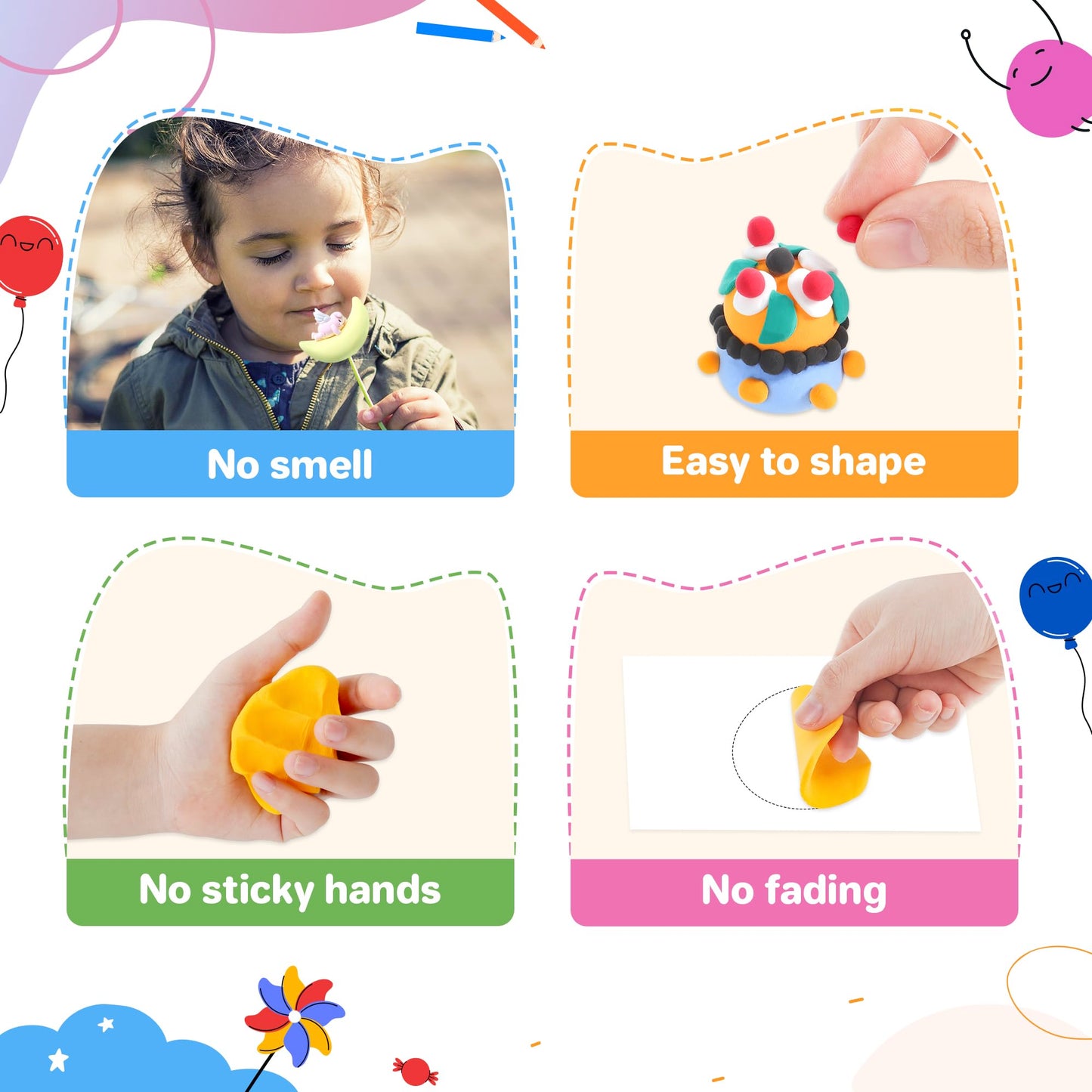 Aestd-ST Air Dry Clay 66 Colors, Modeling Clay for Kids, DIY Magic Clay, Molding Clay Kit with Sculpting Tools, Non-Sticky Soft and Super Light, Arts and Crafts Gift for Boys Girls Kids
