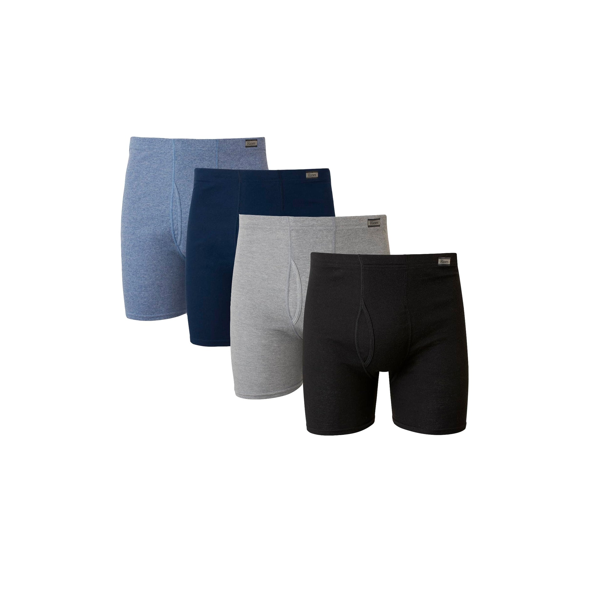 Hanes Men's 4 Pack FreshIQ Boxer Brief with ComfortSoft Waistband, Assorted, Large Hanes
