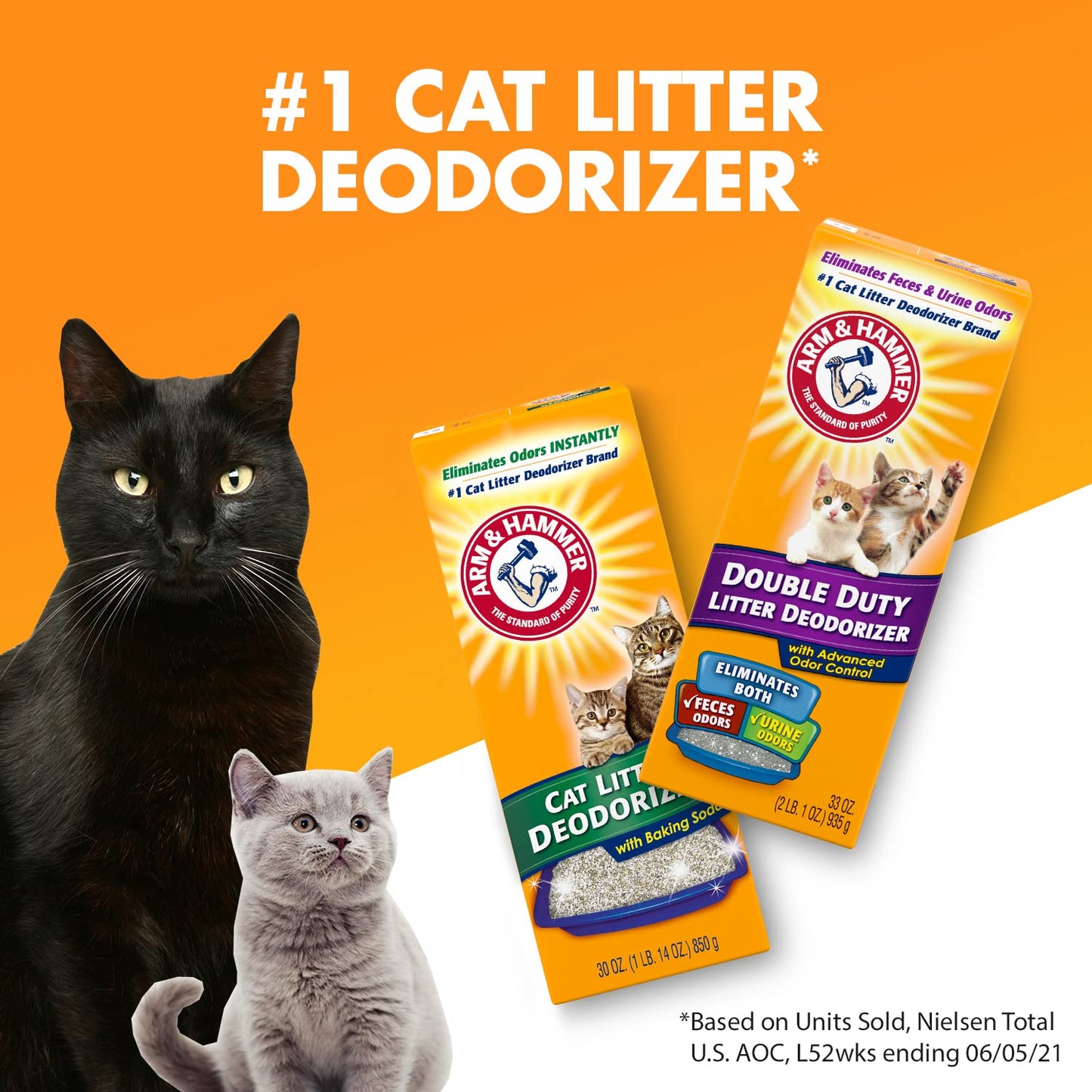 ARM & Hammer Cat Litter Deodorizer Double Duty, 20 oz, 6 Pack Arm & Hammer
