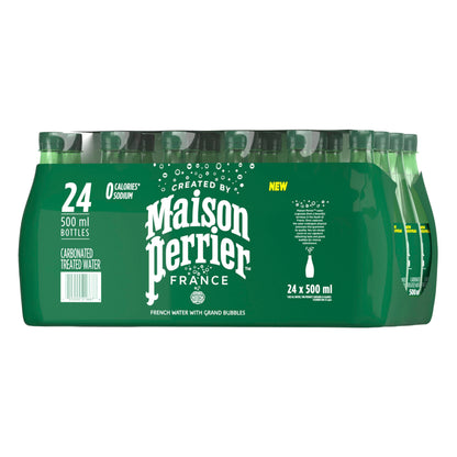 Maison Perrier Unflavoured Carbonated Water, 24 Bottles, 500 ml Maison Perrier