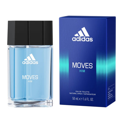 adidas Moves for Him Eau de Toilette for Men, Aromatic fragrance, Top notes: green apple, anise, Italian parsley, peppermint, mandarin, and black peppercorn,50ml 🍁 All In One Marketplace Canada