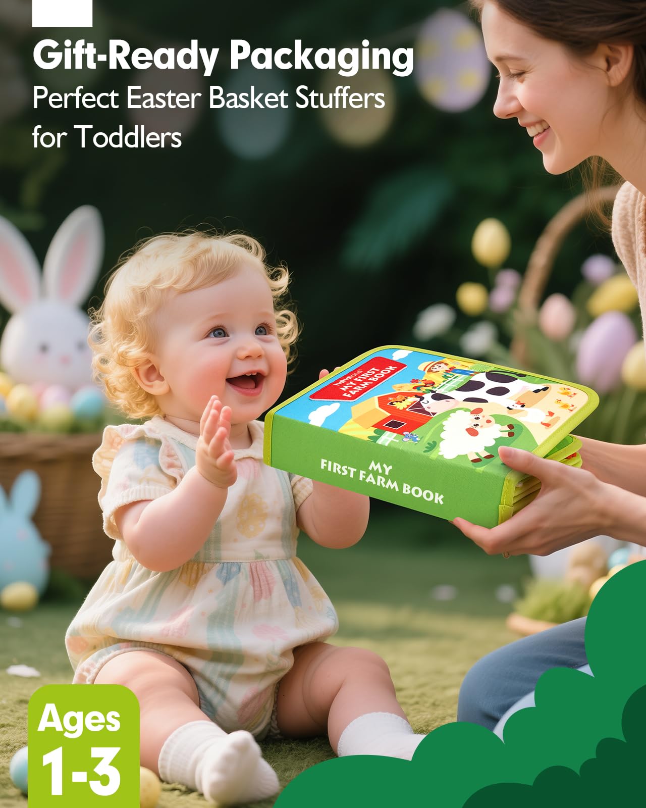 hahaland Busy Books for Toddlers 1-2 - Montessori Toddler Busy Board for 1 2 Year Old, 20 in 1 Quiet Book Educational Toddler Toys for 1 2 3 Year Old Boy Girls Gifts, Travel Toys for Toddlers 1-3 - Available at All In One Marketplace Canada