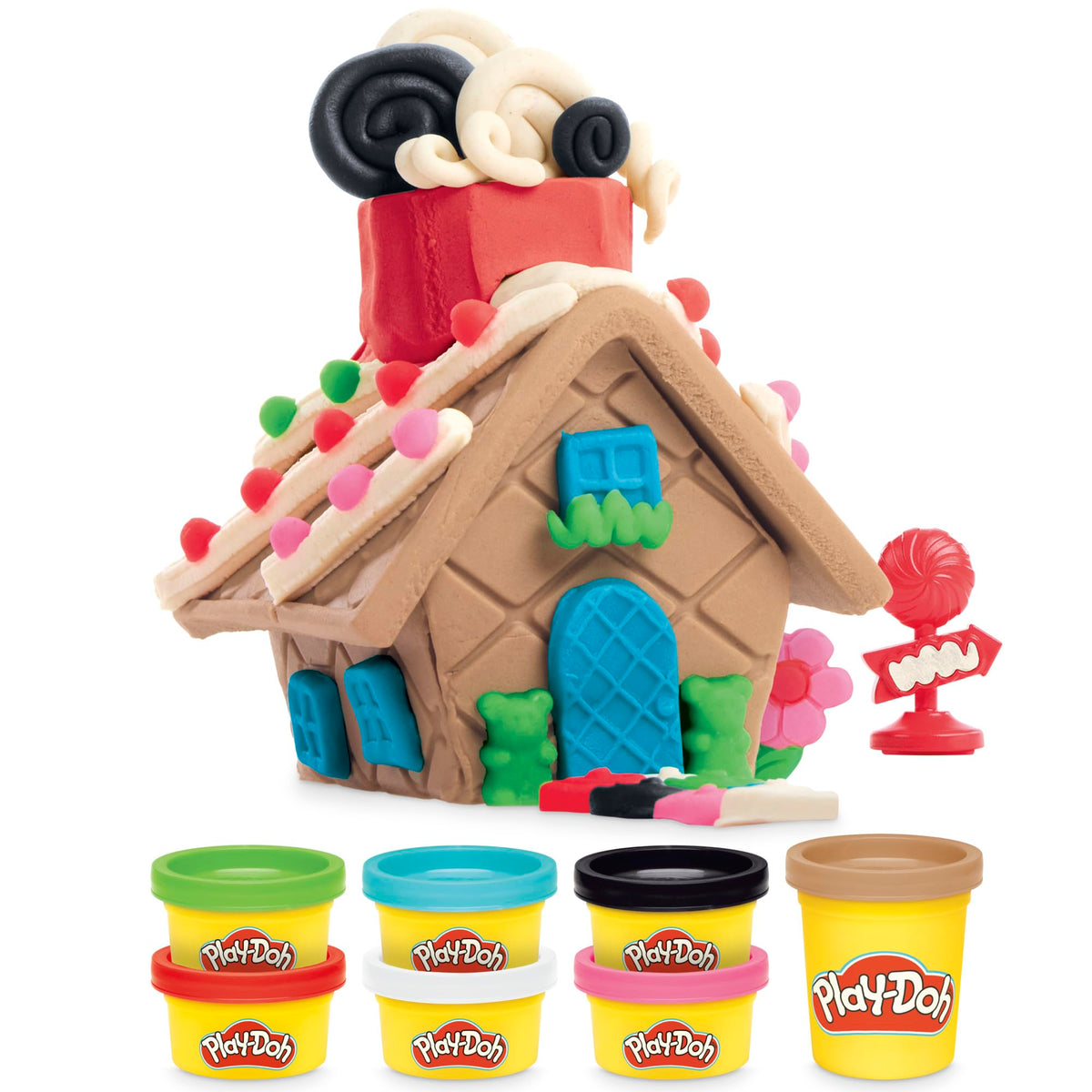 Play-Doh Builder Mini Gingerbread House, Arts & Crafts Toy Building Kit, Multi-Season Set with 8 Play-Doh Cans for Kids Ages 5+ (Amazon Exclusive) 🍁 All In One Marketplace Canada