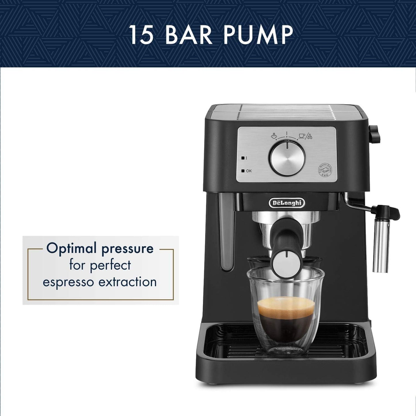 De'Longhi Stilosa Compact Manual Espresso Machine, Milk Frother De'Longhi
