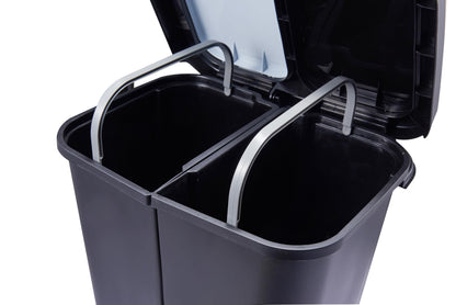 Step N’ Sort 40L Dual Compartment Recycling Bin – Slim Kitchen Waste & Recycling System (2 × 20L) Step N' Sort