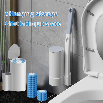 Ucaimao 2 Pack Disposable Toilet Brush and Holder Set,Extended Handle with 48 Cleaner Refills Toilet Brush for Toilet Bowl Cleaners,Bathroom Cleaning,Sink, Bathtub, Floor - Blue (Ocean Fresh Scent) - Available at All In One Marketplace Canada
