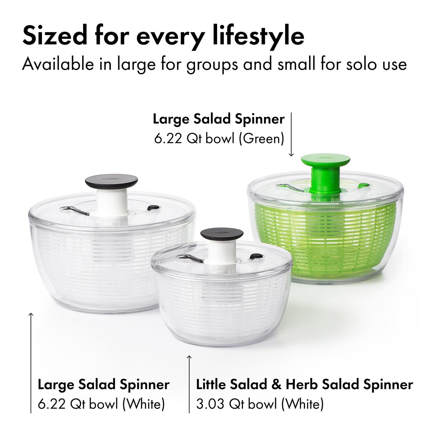 OXO Good Grips Good Grips Little Salad & Herb Spinner 🍁 All In One Marketplace Canada OXO