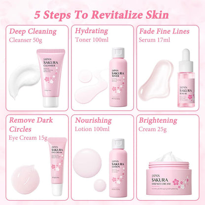 Floral Skin Care Set for Women & Teens,7Pcs Beauty Skincare Gift Kit 🍁 All In One Marketplace Canada