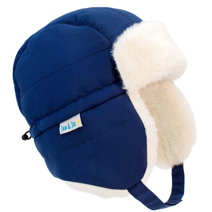 Jan & Jul Toasty-Dry Trapper Hat for Baby and Kids (Nebula Blue, L) 🍁 All In One Marketplace Canada