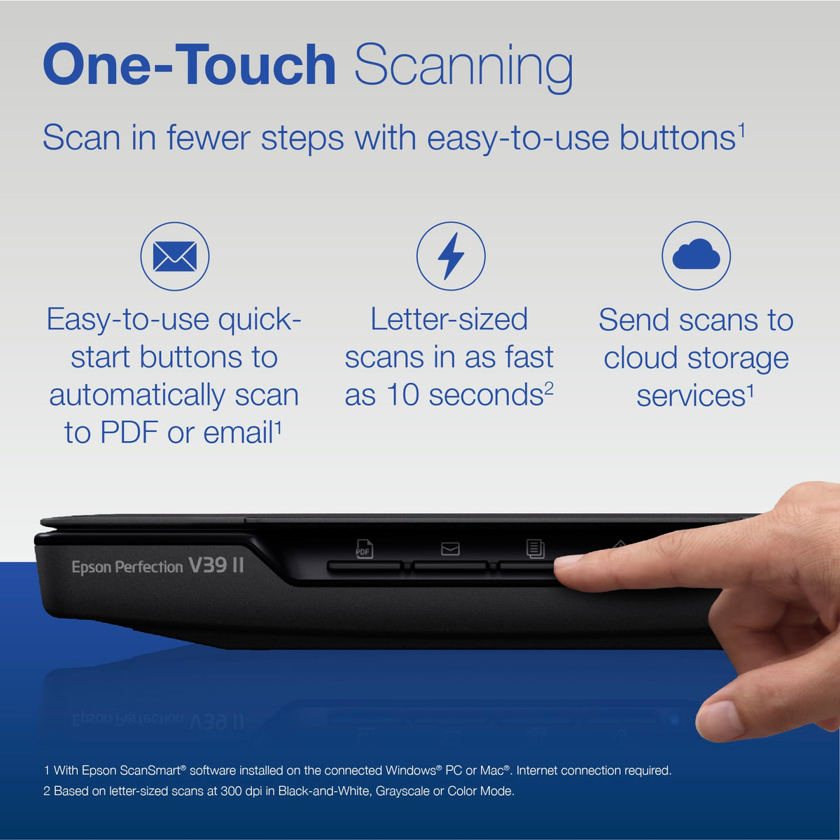 Epson Perfection V39 II Flatbed Photo Scanner 4800 dpi Optical Resolution