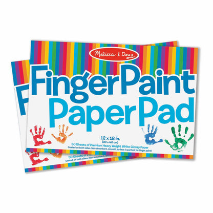 Melissa & Doug Finger Paint Paper Pad 2-Pack Kids Art Supply