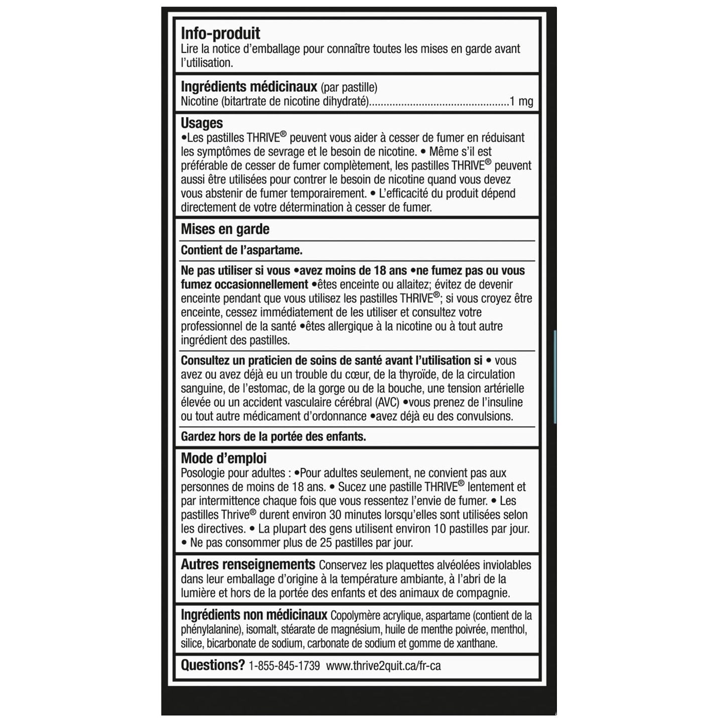 THRIVE Lozenges 1 mg (Peppermint) (Value Pack)