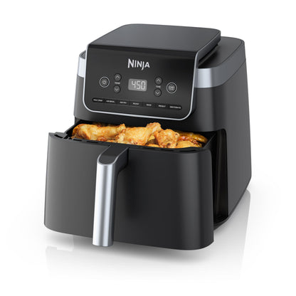 Ninja Air Fryer Pro XL 7-in-1, Max Crisp Tech, 450F for Hotter, Crispy Results, 6.5 QT Capacity, Max Crisp, Broil, Air Fry, Roast, Bake, Reheat, Dehydrate, Space Saving, AF182AMZC (Canadian Version) Ninja