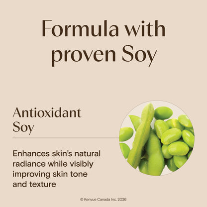 Aveeno Positively Radiant Daily Moisturizer SPF 15 - Face Lotion with Soy Formula for Dry Skin, Hypoallergenic & Oil-Free Lotion, Evens Tone & Texture, Non-Comedogenic Moisturizer for Face 120 mL