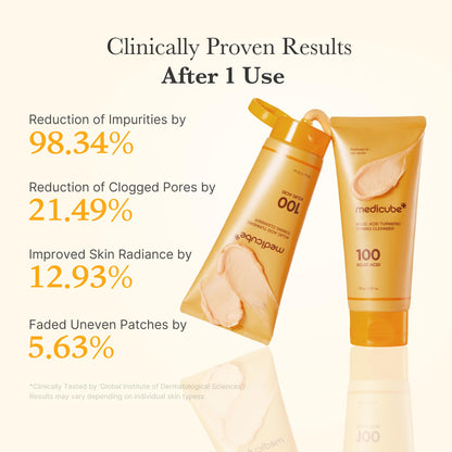 Medicube Kojic Acid Turmeric Toning Cleanser for Women - 4.23 oz