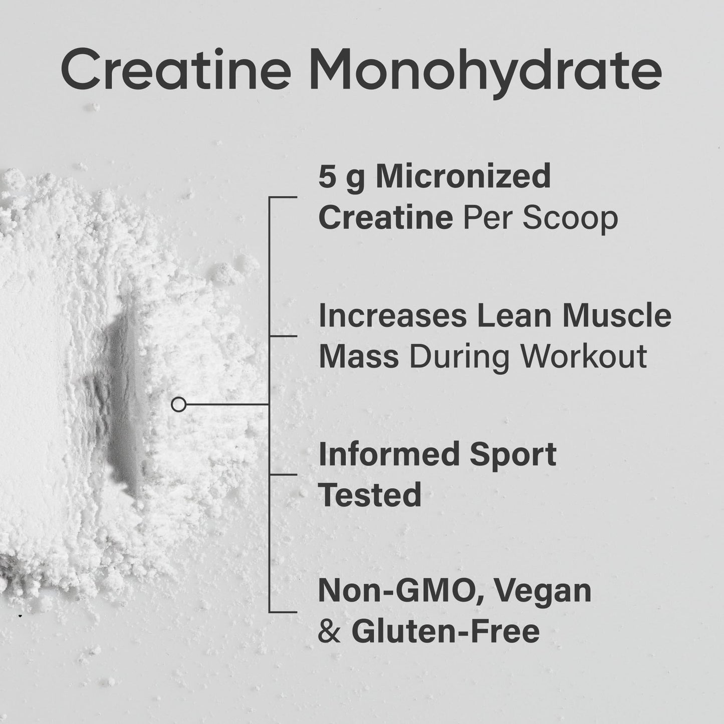 Sports Research® Creatine Monohydrate - Pure Micronized Creatine Monohydrate Powder - Improves strength, power, and performance for Women and Men | Non-GMO 100 Servings