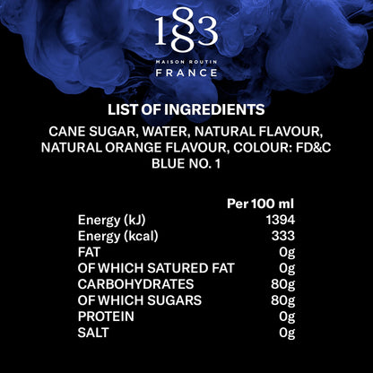 1883 Maison Routin Blue Curacao Syrup, Pet Bottle 1000 Milliliter 1883 MAISON ROUTIN