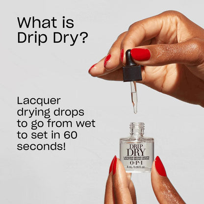 OPI Drip Dry, Nail Lacquer Drying Drops, Nail Polish Fast Drying Drops, 0.91 fl oz