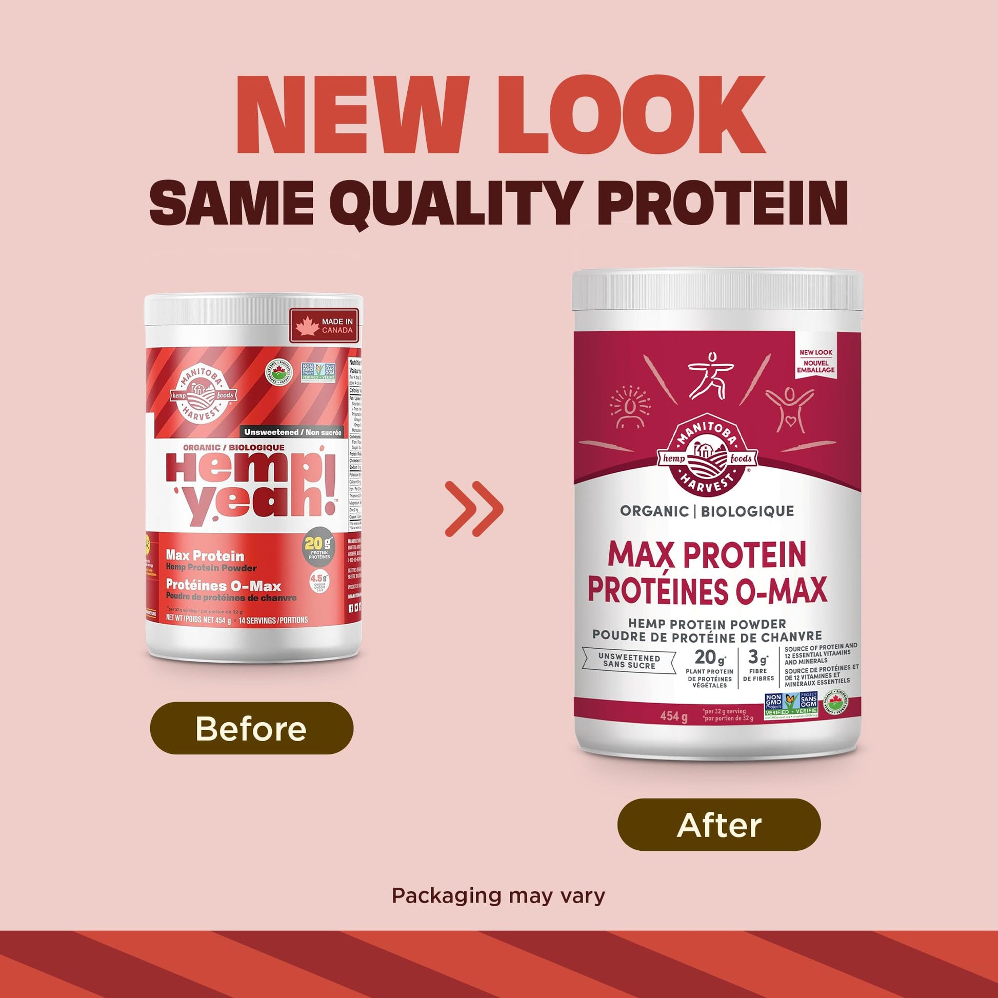 Manitoba Harvest Organic Max Protein Powder, Unsweetened, 454 g Manitoba Harvest