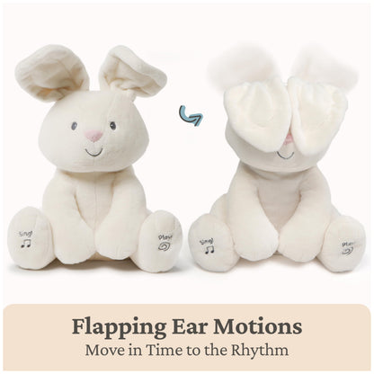 GUND Baby Flora Bunny 12-Inch Interactive Animated Musical Baby Toy 🍁 All In One Marketplace Canada GUND