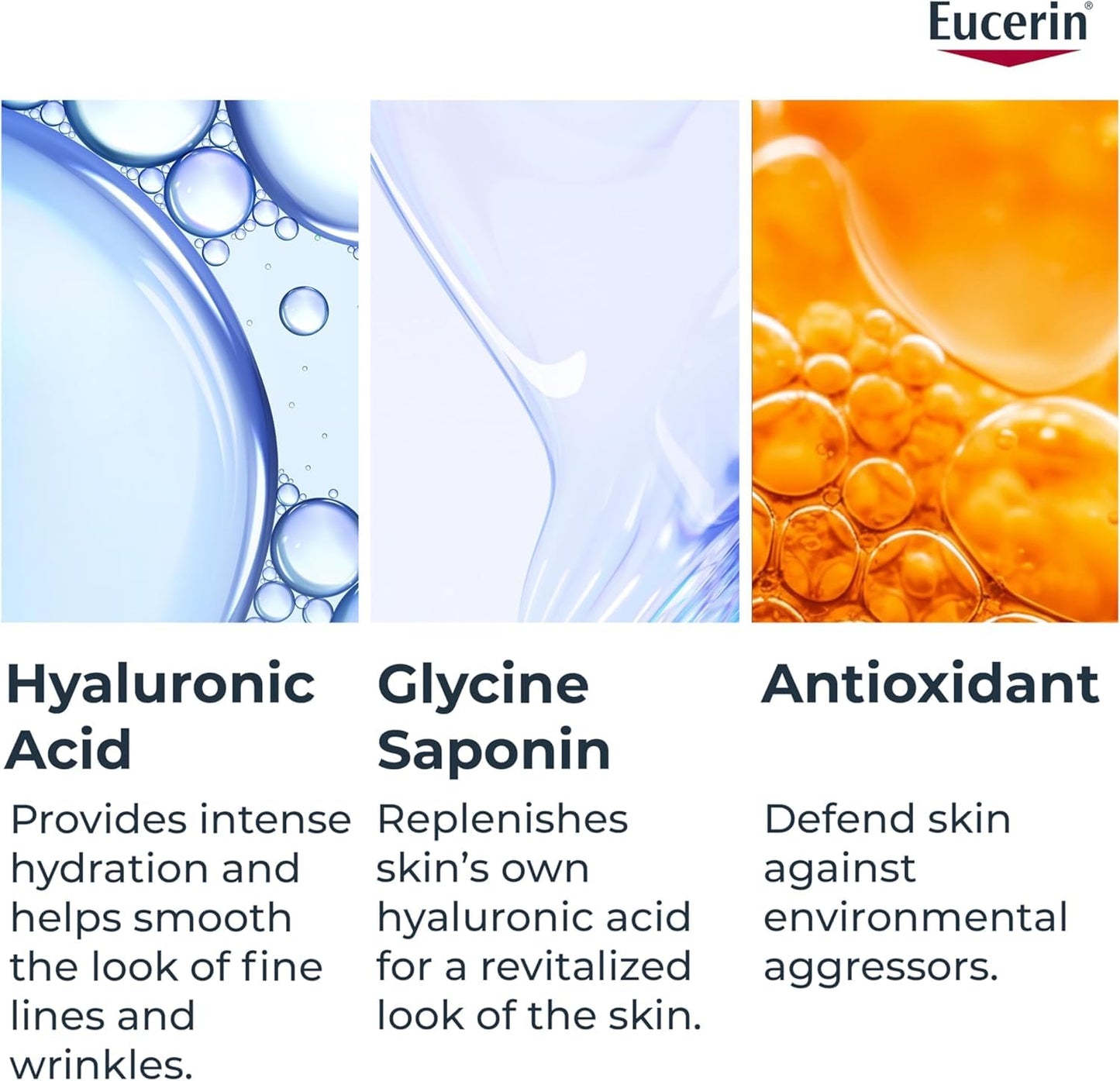 Eucerin Anti-Wrinkle Face Firming Day Cream, Hyaluronic Acid, Hydrate, 50mL Eucerin