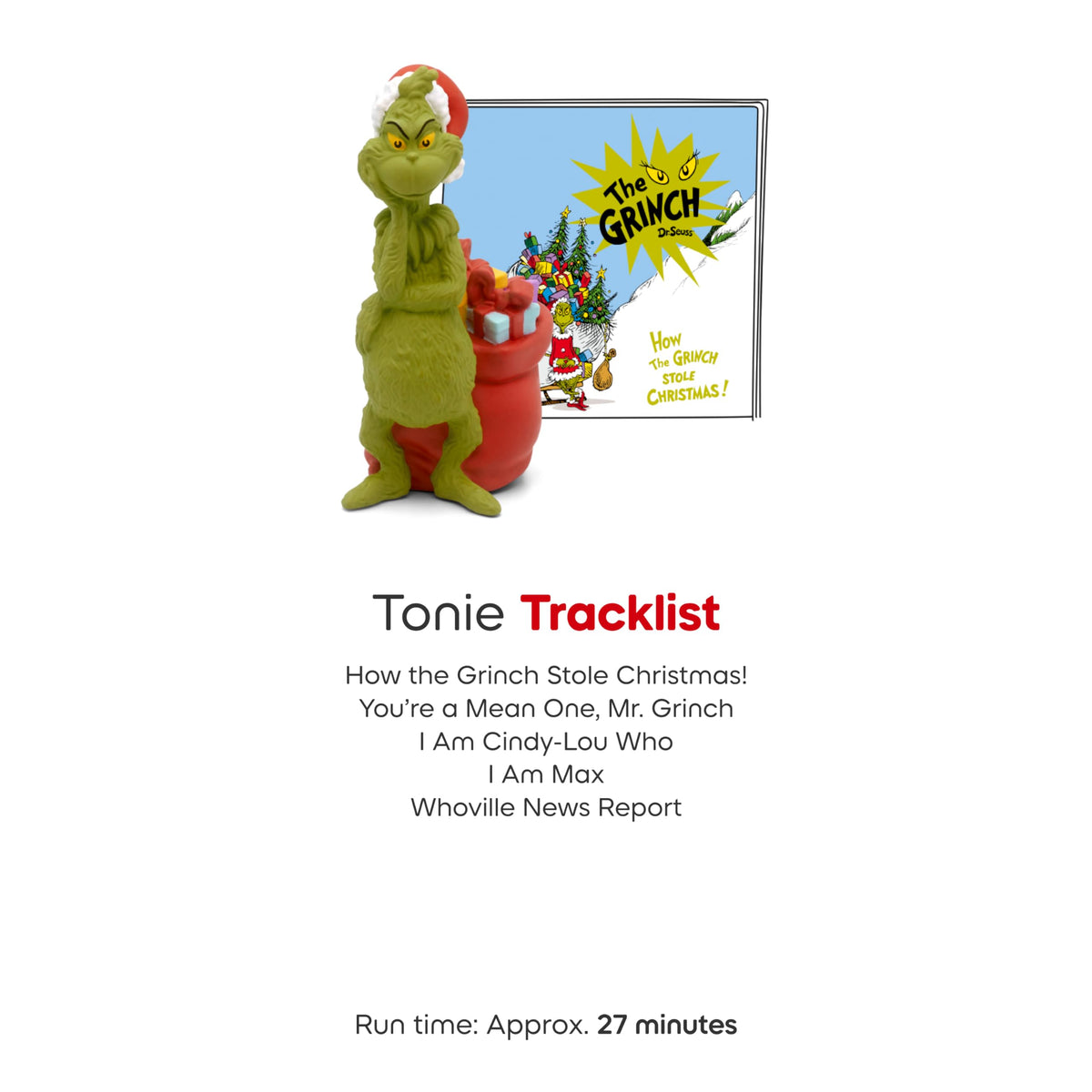 Tonies The Grinch Audio Toy Figurine from How The Grinch Stole Christmas by Dr. Seuss 🍁 All In One Marketplace Canada