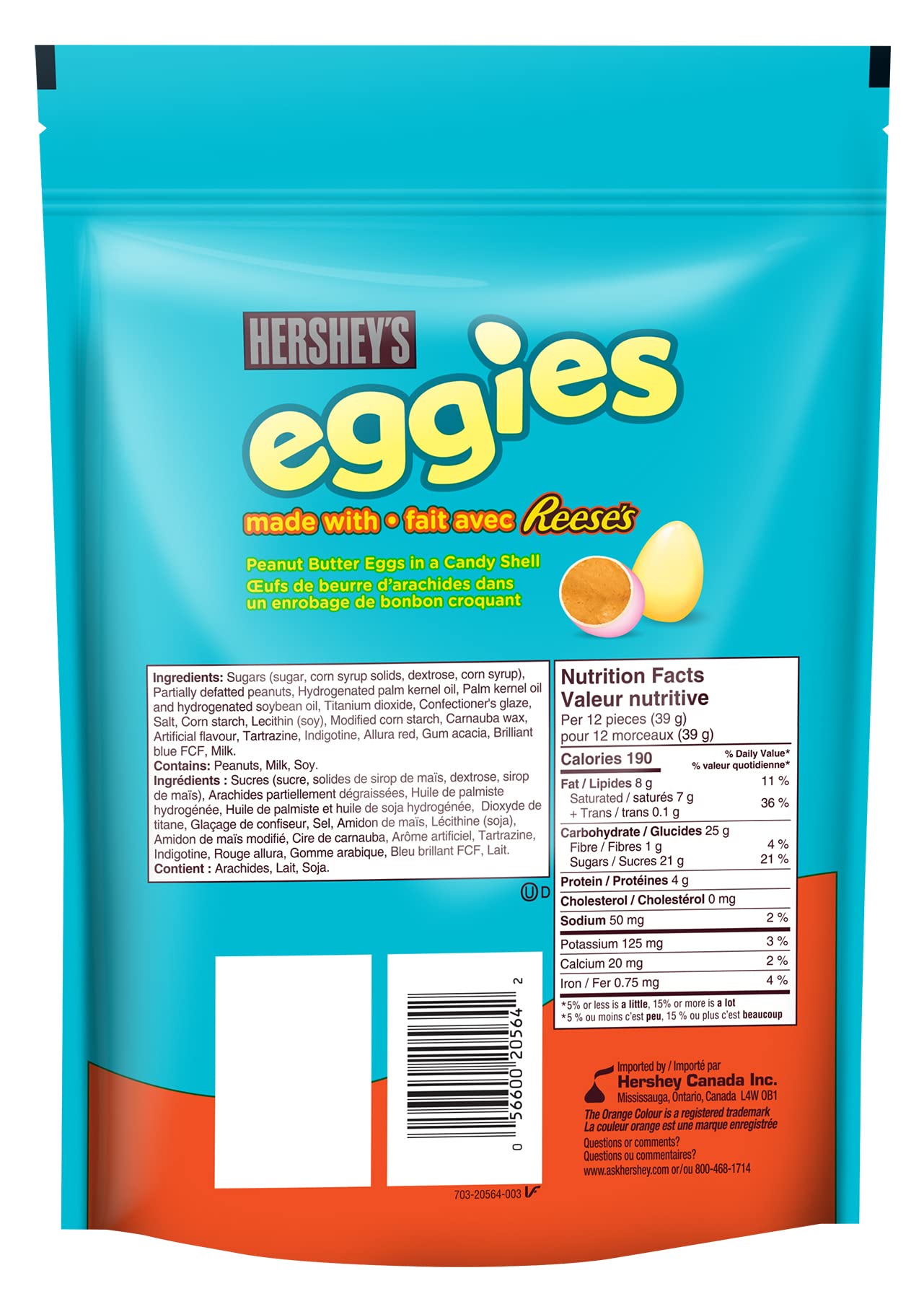 REESE'S Peanut Butter Easter Eggs - 900g Bulk Candy Bag