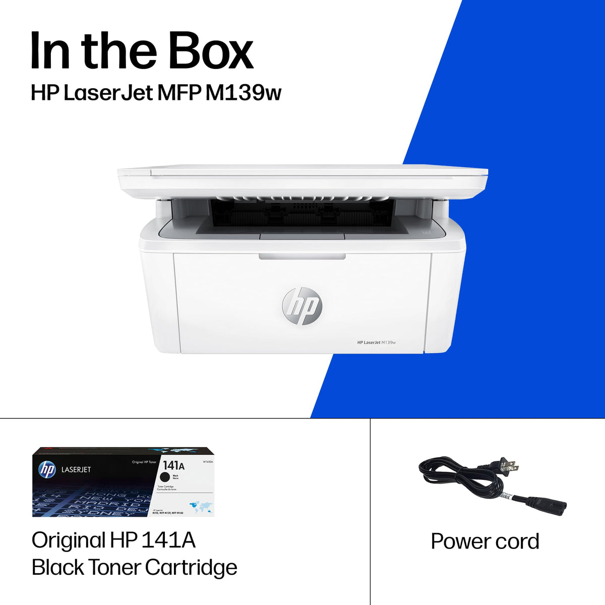 HP LaserJet MFP M139w Wireless All-in-One Laser Printer, Scanner (7MD70F)