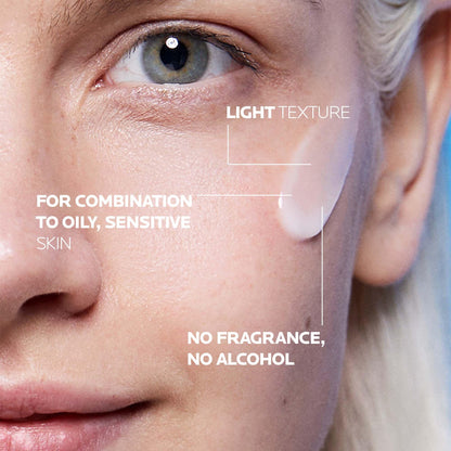 La Roche-Posay Face Moisturizer for Oily, Sensitive Skin, Toleriane Sensitive Fluid Hydrating Gel Cream with Niacinamide & Ceramides, Alcohol Free, Fragrance Free & Recommended by Dermatologists, 40mL