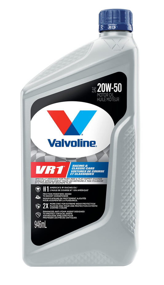 Valvoline VR1 Racing Oil 20W50, 946ml (case of 6) 🍁 All In One Marketplace Canada Valvoline