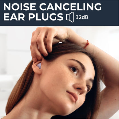 PQ Wax Ear Plugs for Sleep - 15 Silicone Wax Earplugs for Sleeping and Swimming, Gel Ear Plugs for Noise Cancelling & Ear Protection, Sleeping Earplugs with Sound Blocking Level of 32 Db (15 Pillows) - Available at All In One Marketplace Canada