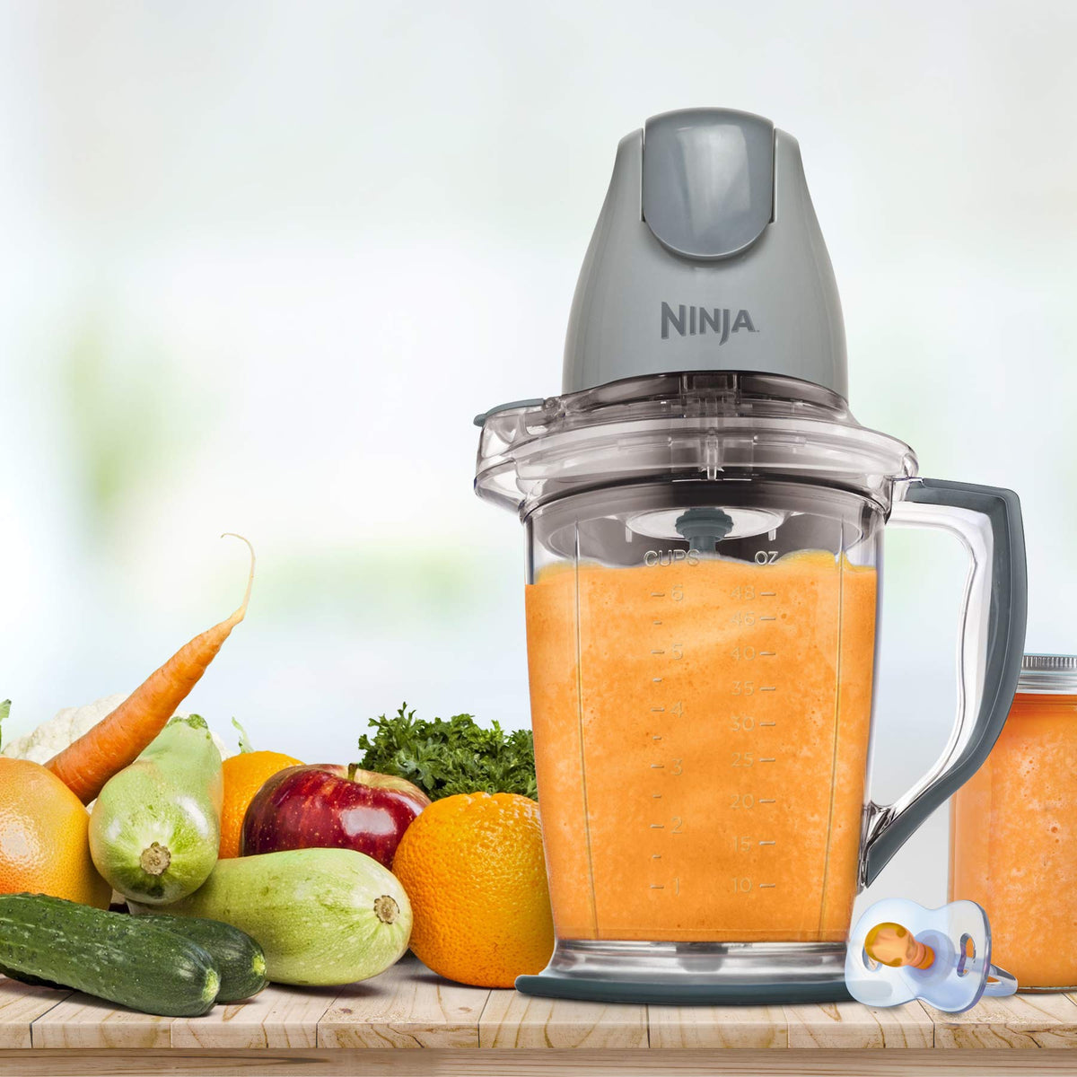 Ninja Master Prep Food Processor & Blender, 48oz/1.4L, 400W, Grey, QB900BC