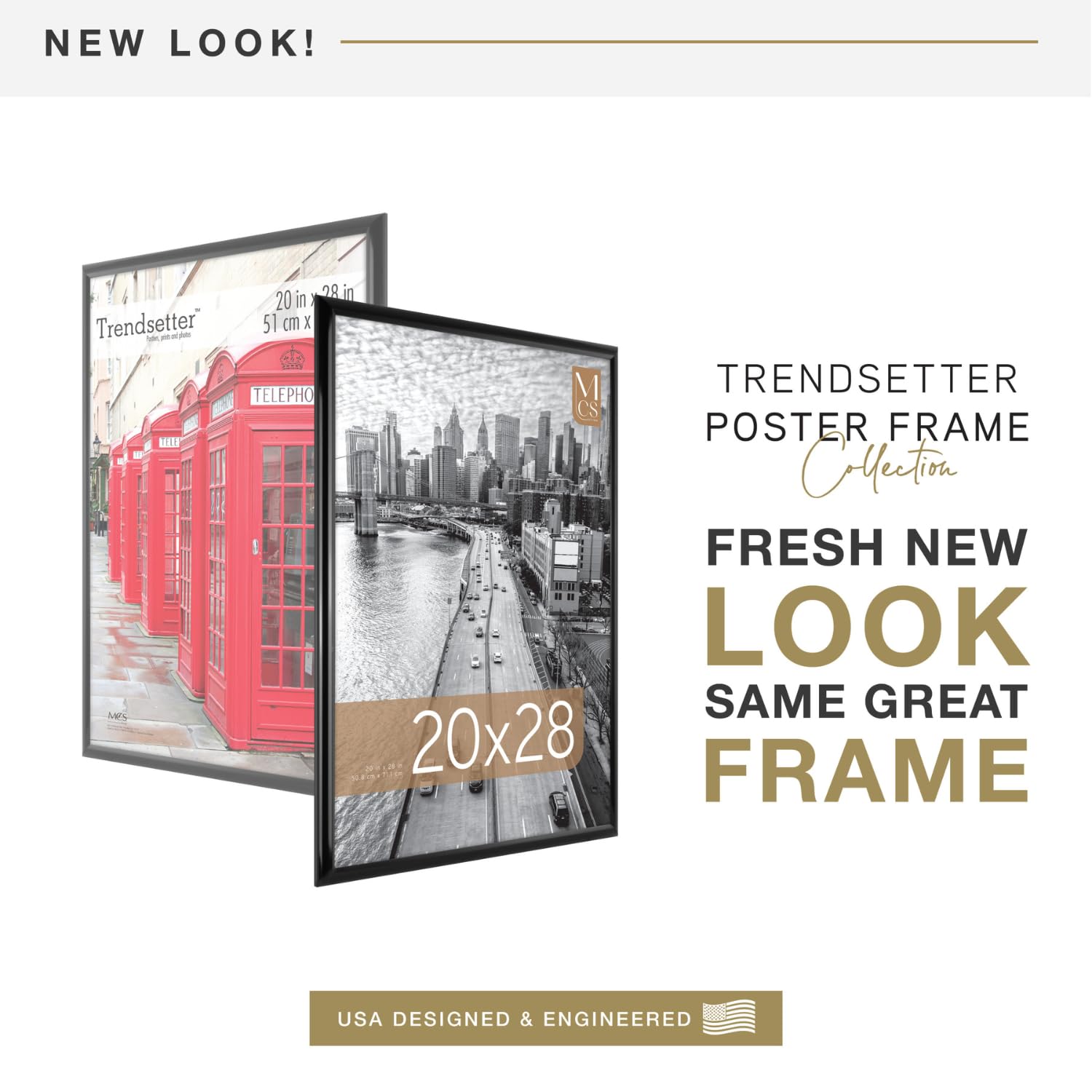 MCS Trendsetter Poster Frame, 20 X 28-Inch, Black MCS