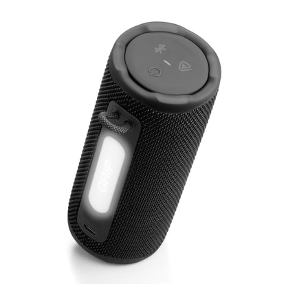 JBL Grip - Compact Bluetooth Speaker with Bold JBL Pro Sound and Ambient Light, up to 14 Hours of Playtime, Water, Dust and Drop-Proof (IP68), & Multi-Speaker Connection with Auracast (Black)