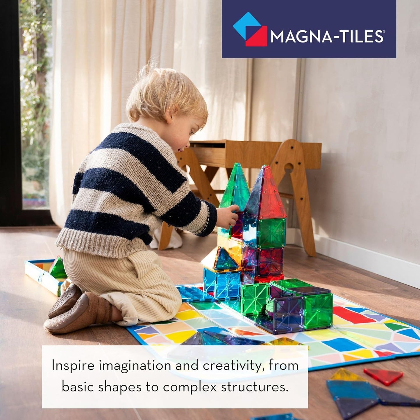Magna-Tiles 04300 Clear Colors 100 Piece Set by Valtech since 1997 Magna Tiles