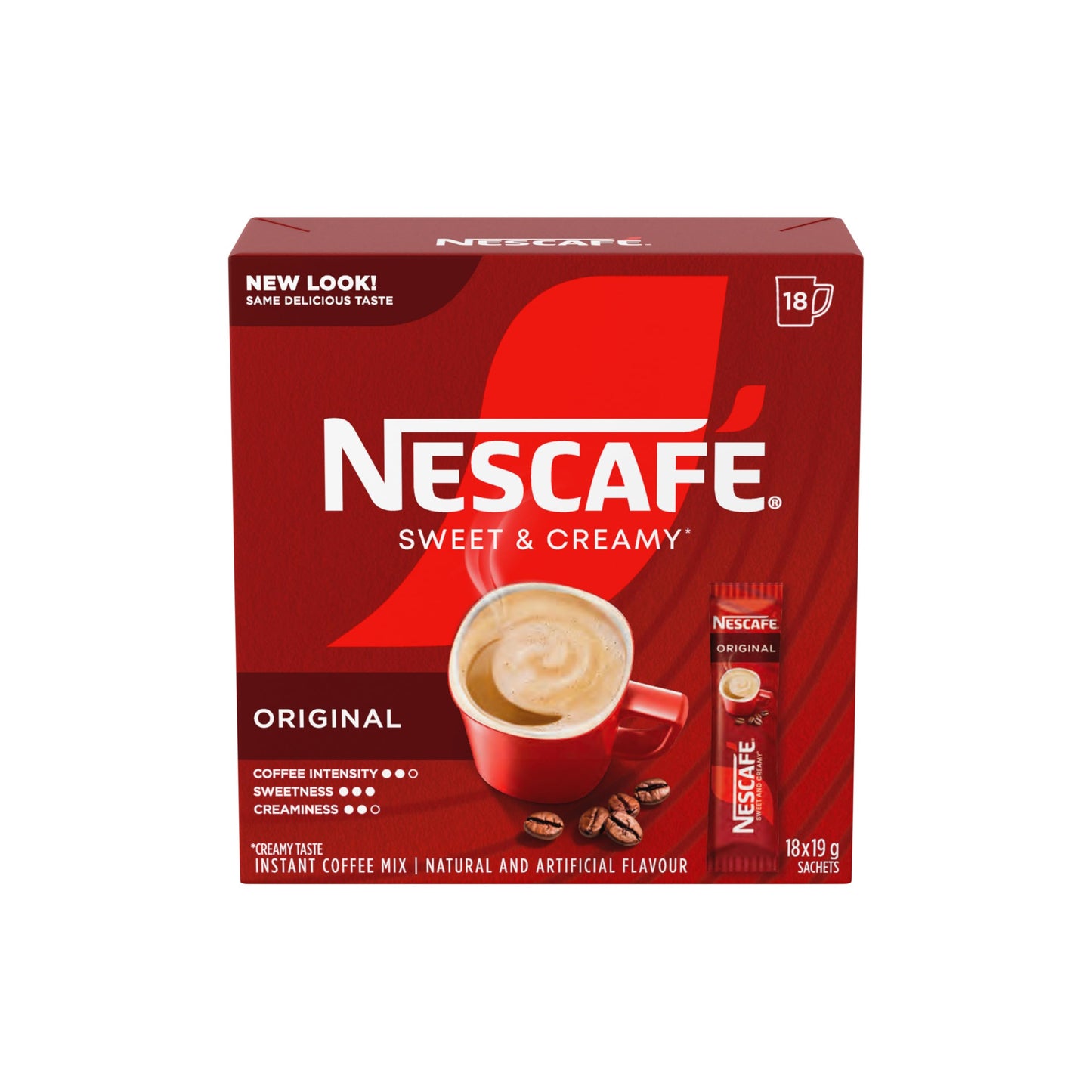 Nescafé Sweet and Creamy Original Instant Coffee Mix – 6 Single-Serve Sachets