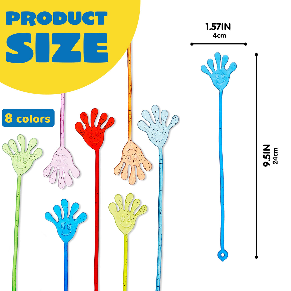 JOYIN 48Pcs Glitter Sticky Hands Party Favors, Party Table Favors Set for Kids, Holiday Traditions, Classroom Treasure Box Carnival Prizes Bulk Pinata Stuff Mini Toys, Christmas goodie bags 🍁 All In One Marketplace Canada