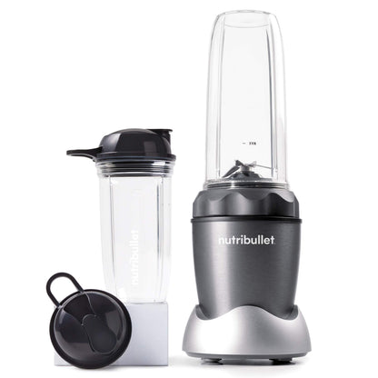 Nutri Bullet NB50100C Pro 1000 Single Serve Blender (1000W) 7-Piece Set, Dark Gray/Light Gray Skirt - Available at All In One Marketplace Canada