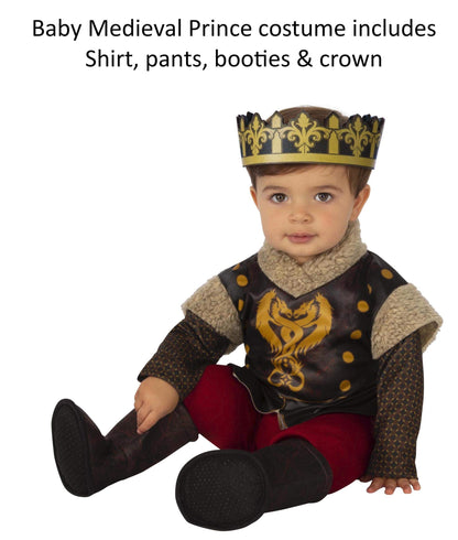 Rubies Cute Baby Boys Medieval Prince Costumes for Themed Parties and Halloween, As Shown, Infant US